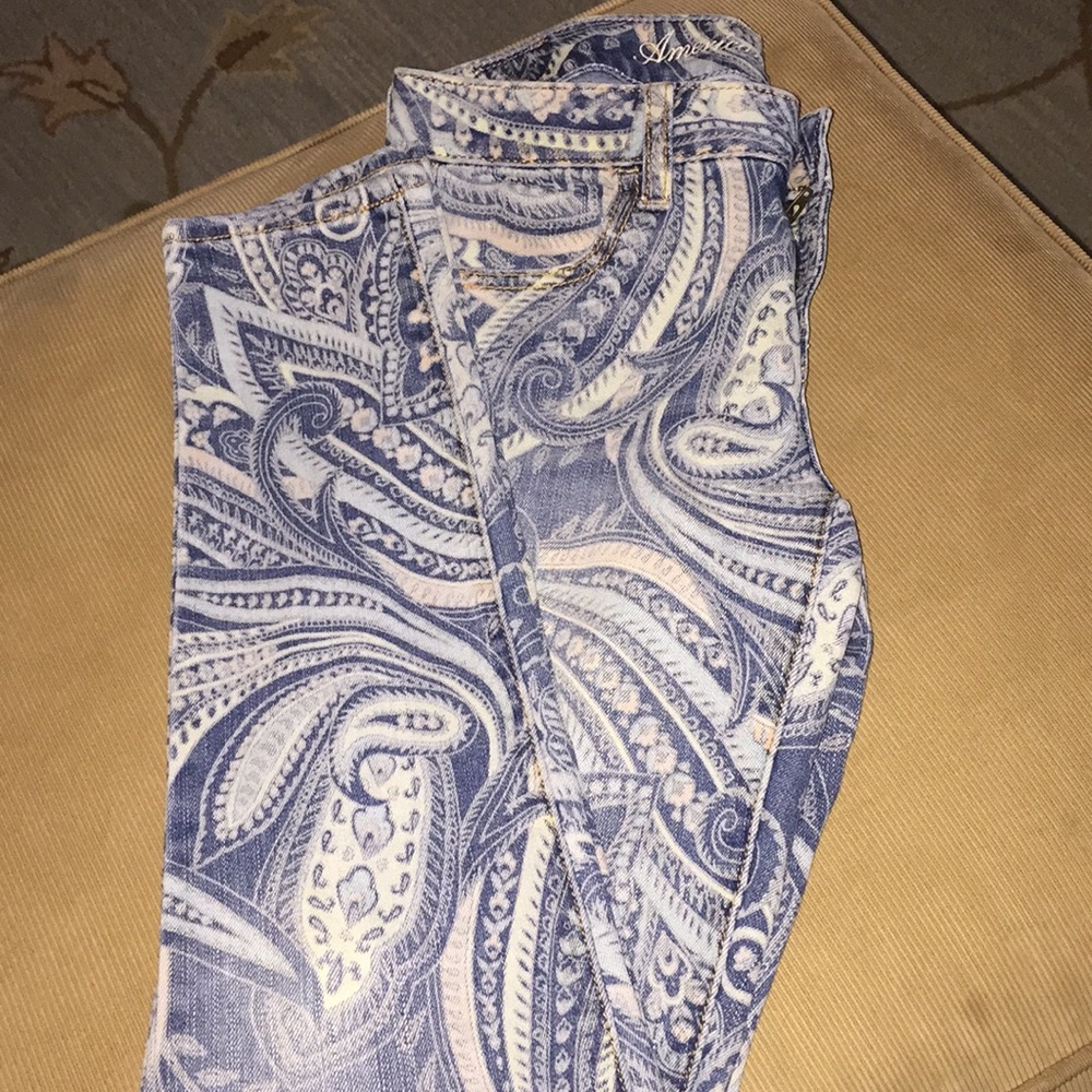 paisley skinny jeans from American eagle!!!!